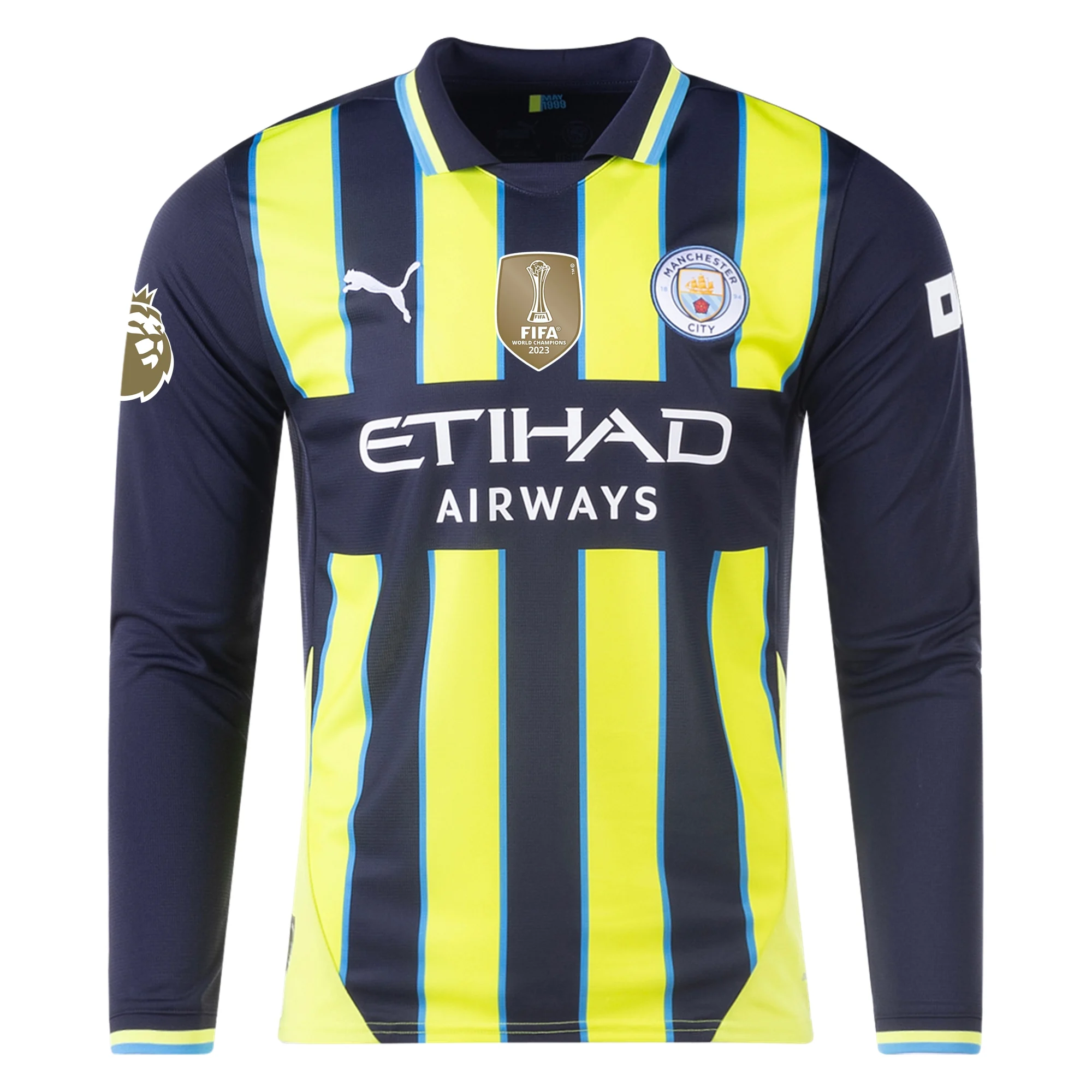 Manchester City Sleeve 2024-2025 UCL Away Jersey – Authentic Shirt