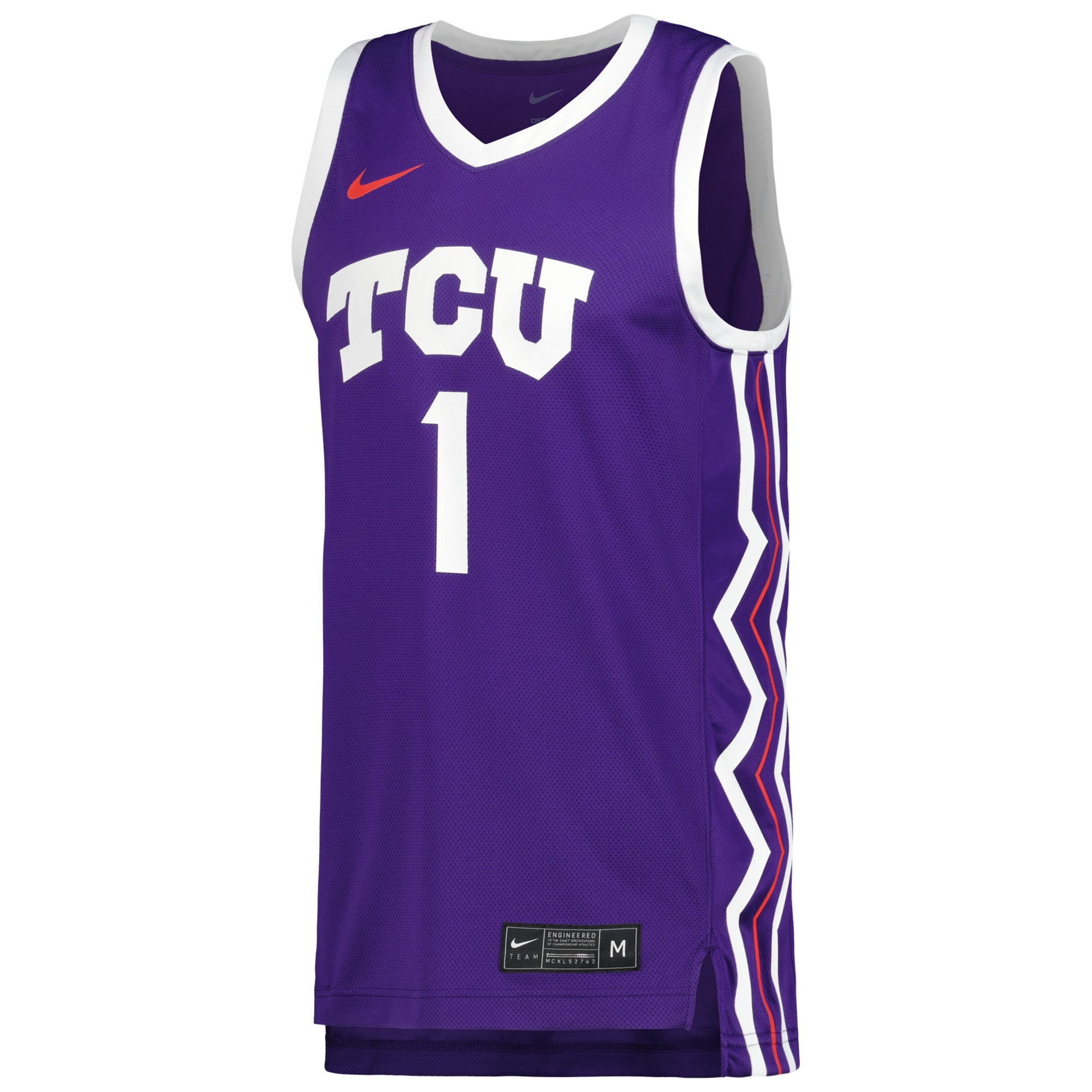 [DDG] TCU Horned Frogs Replica Basketball Jersey - Purple