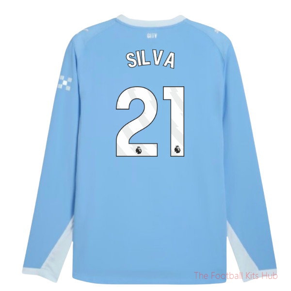 Elite Man City 2026-2027 Long Sleeve Home Shirt (Silva 21)