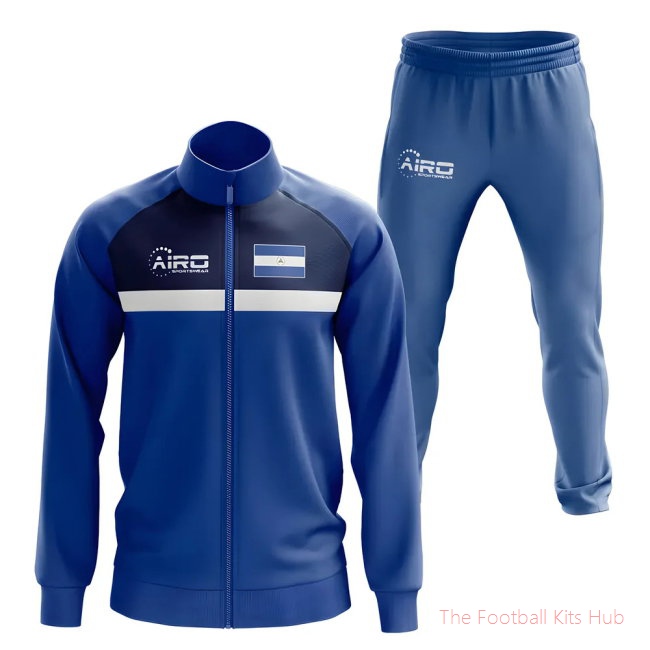 Men Nicaragua Concept Football Tracksuit (Blue)