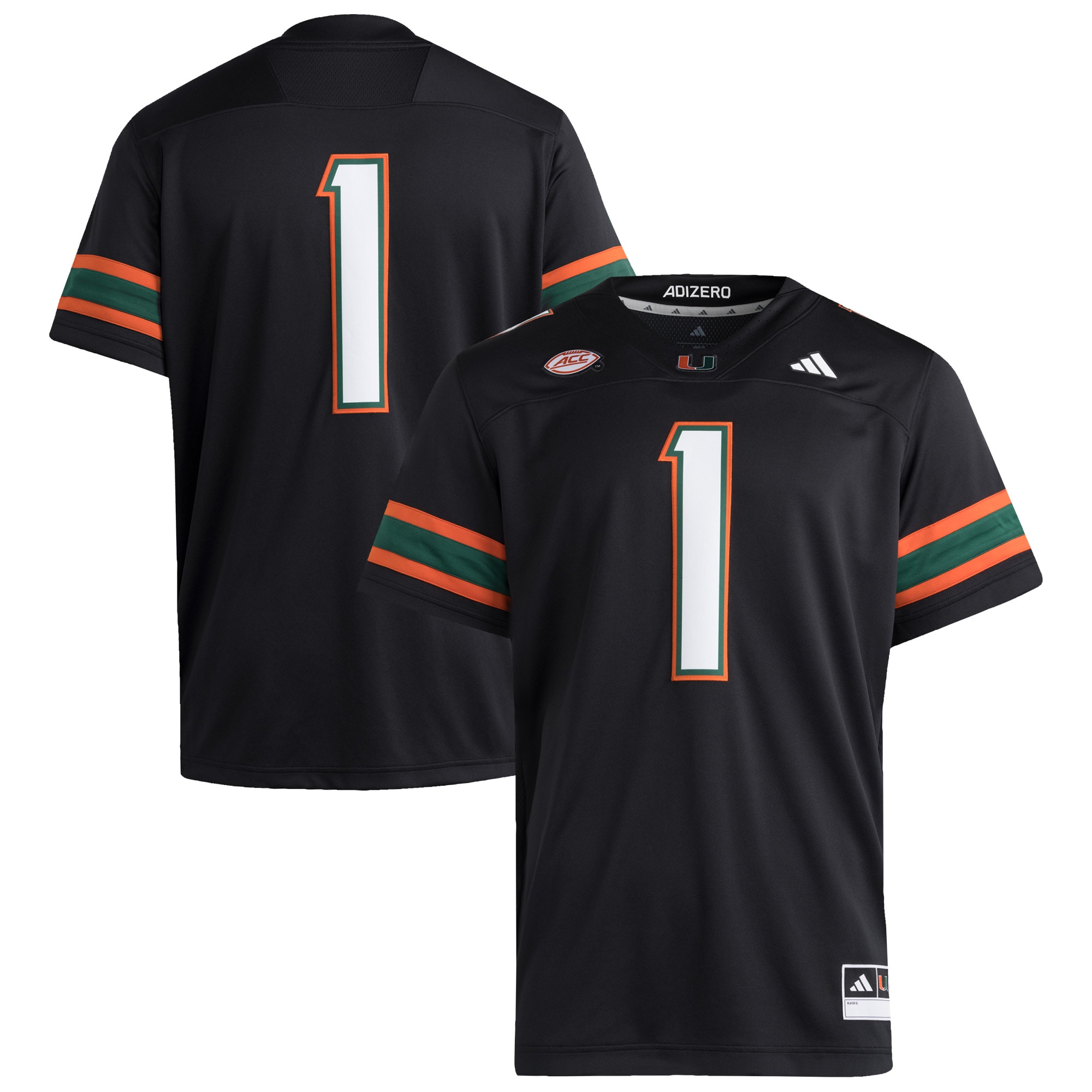 [NJP] Miami Hurricanes Premier Jersey - Black