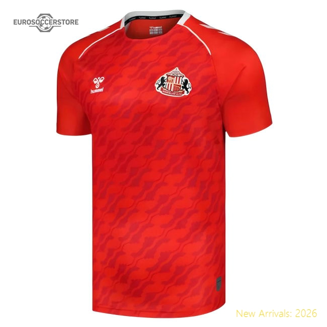 Authentic 2024-2025 Sunderland Home Pre-match Shirt (red) - Premium