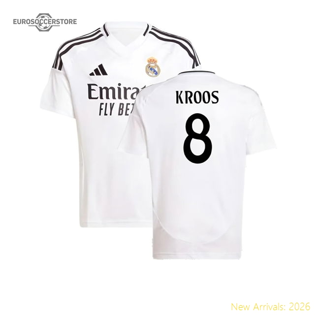 Durable Kids Football Team Kroos Jersey 2024-2025 Machine-washable