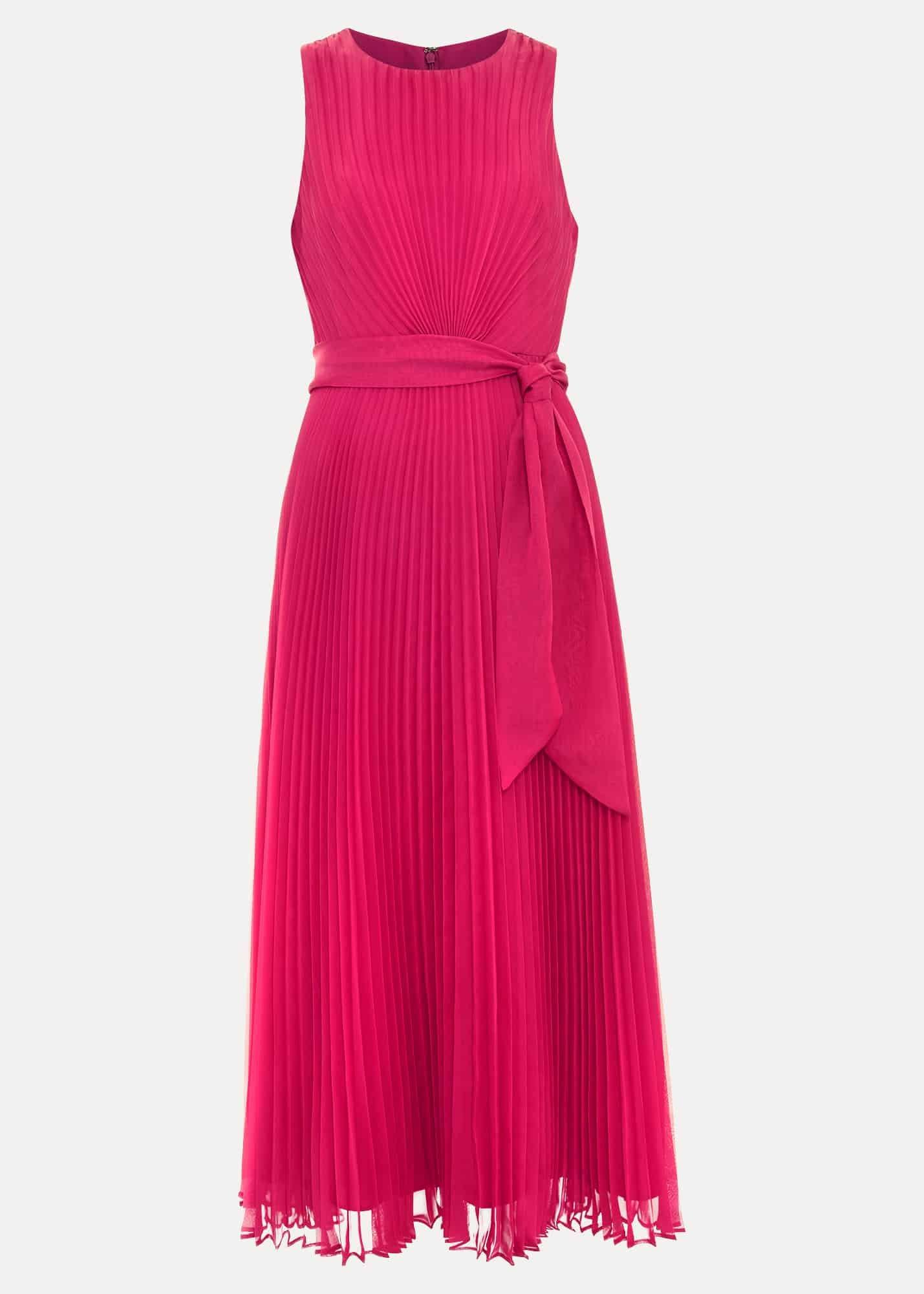 Simara Pleated Midi Dress