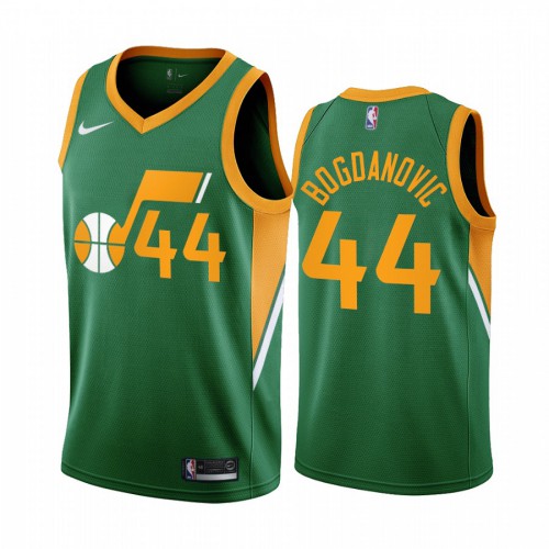 Utah Utah Jazz #44 Bojan Bogdanovic Green Youth NBA Swingman 2020-21 Earned Edition Jersey Youth