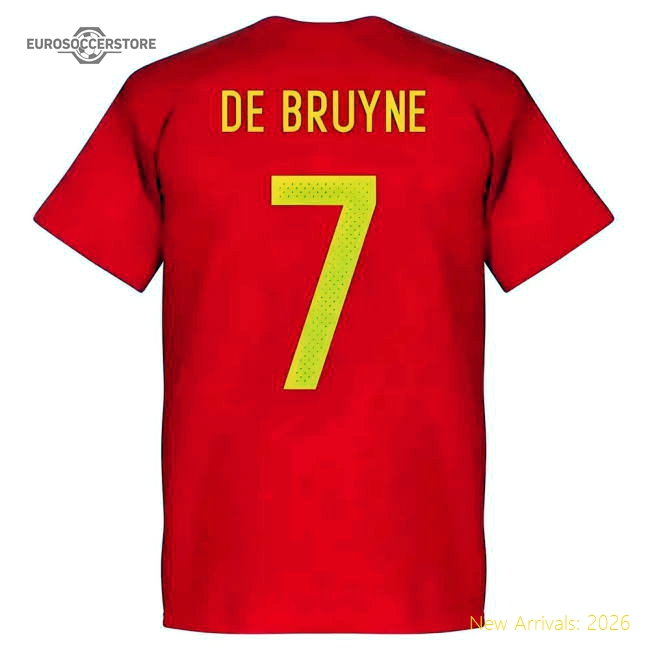 Belguim Kevin De Bruyne Team T-Shirt - Red