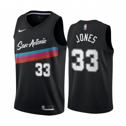 Authentic SAS NBA Swingman Jersey #33 Tre Jones 2020 City - Black