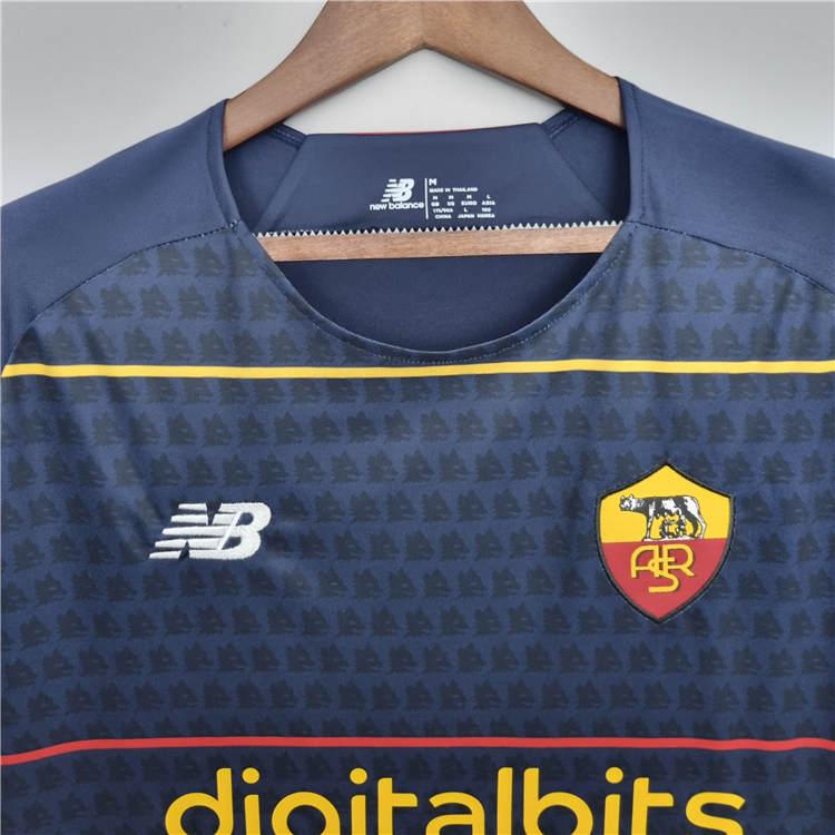 Official AS Roma 21-22 Navy Shirt - Official Replica 10257