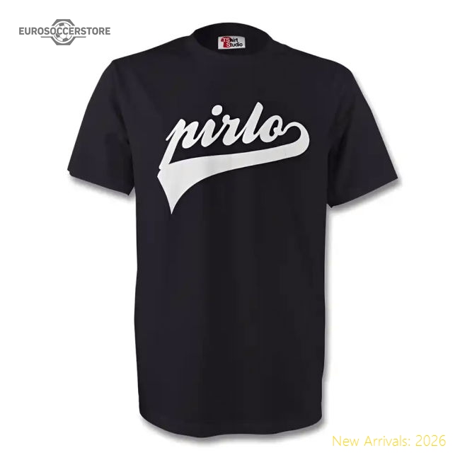 Trending Premium Andrea Pirlo Juventus Signature Tee (Black)