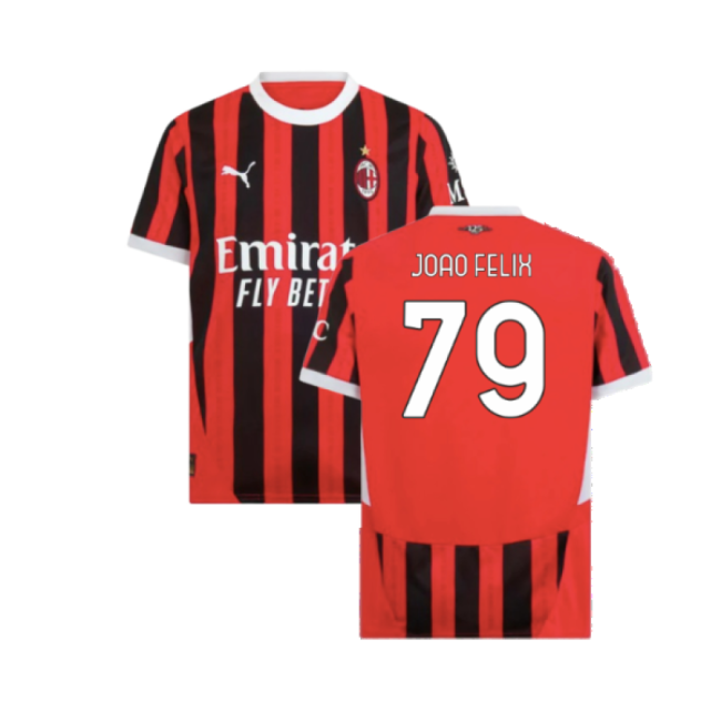 Milan Official 2024-2025 Home Shirt (Joao Felix 79) | Authentic