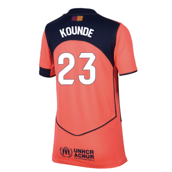 2025-2026 Barcelona Third Shirt (Kids) (Kounde 23) In Multiple Sizes