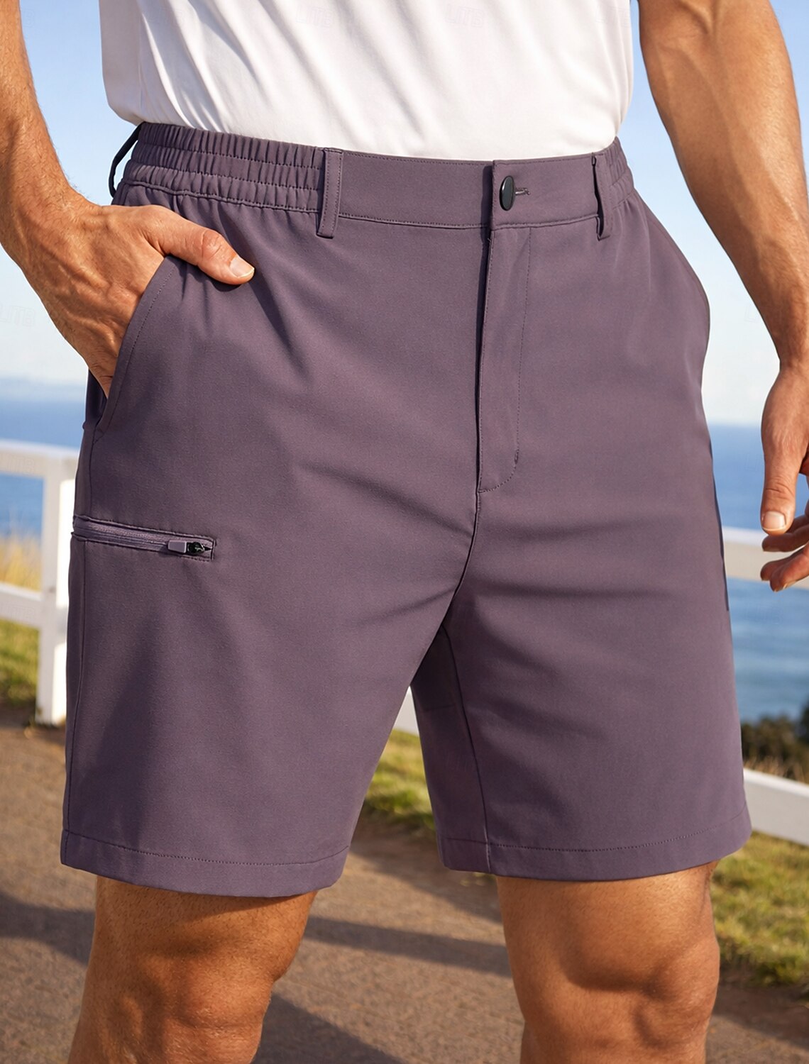 Men's Running Shorts Athletic Gym Pockets Casual Daily Outdoor Summer