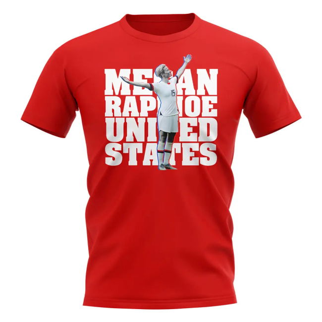 World-Class Elite Megan Rapinoe United States-Player T-Shirt (Red)