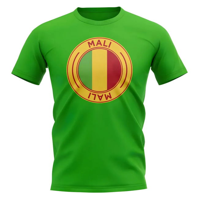 Pro-Grade Exclusive-Design Mali Football Badge T-Shirt (Green)