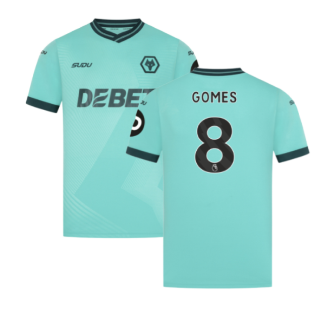 Licensed Wolves Wolves Away Shirt Gomes #8 Official Licensed Fresh...