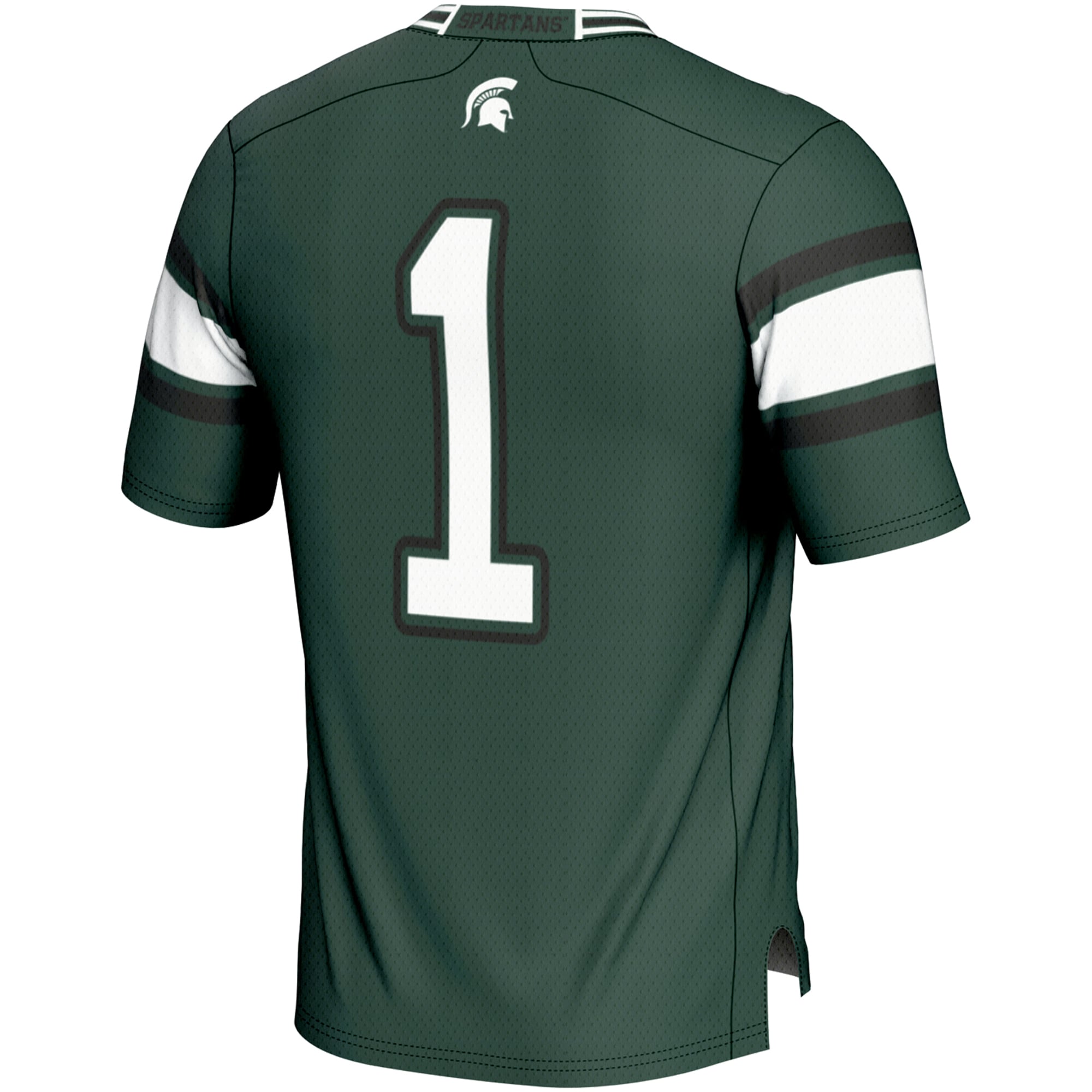 Youth #1 Green Michigan State Spartans Endzone Football Jersey