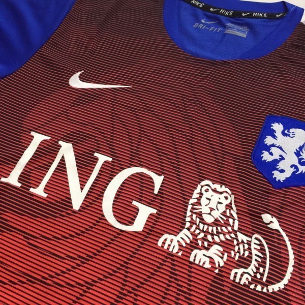 Authentic Lightweight Holland 2015-16 Blue-Red Training Shirt