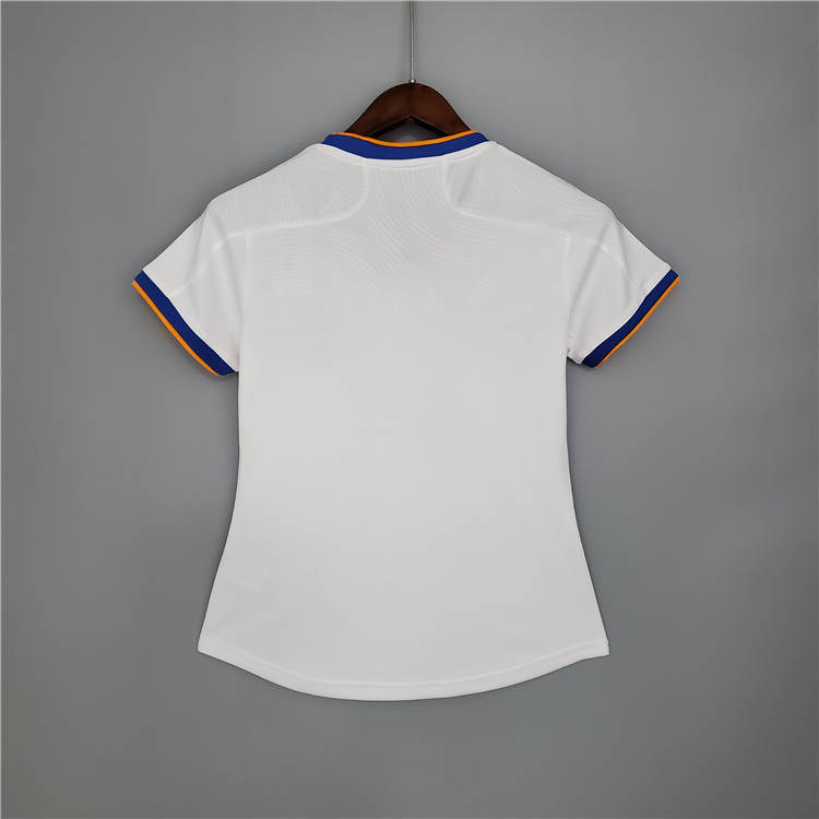 Durable Real Madrid 21-22 Home White Women's Soccer Jersey Football