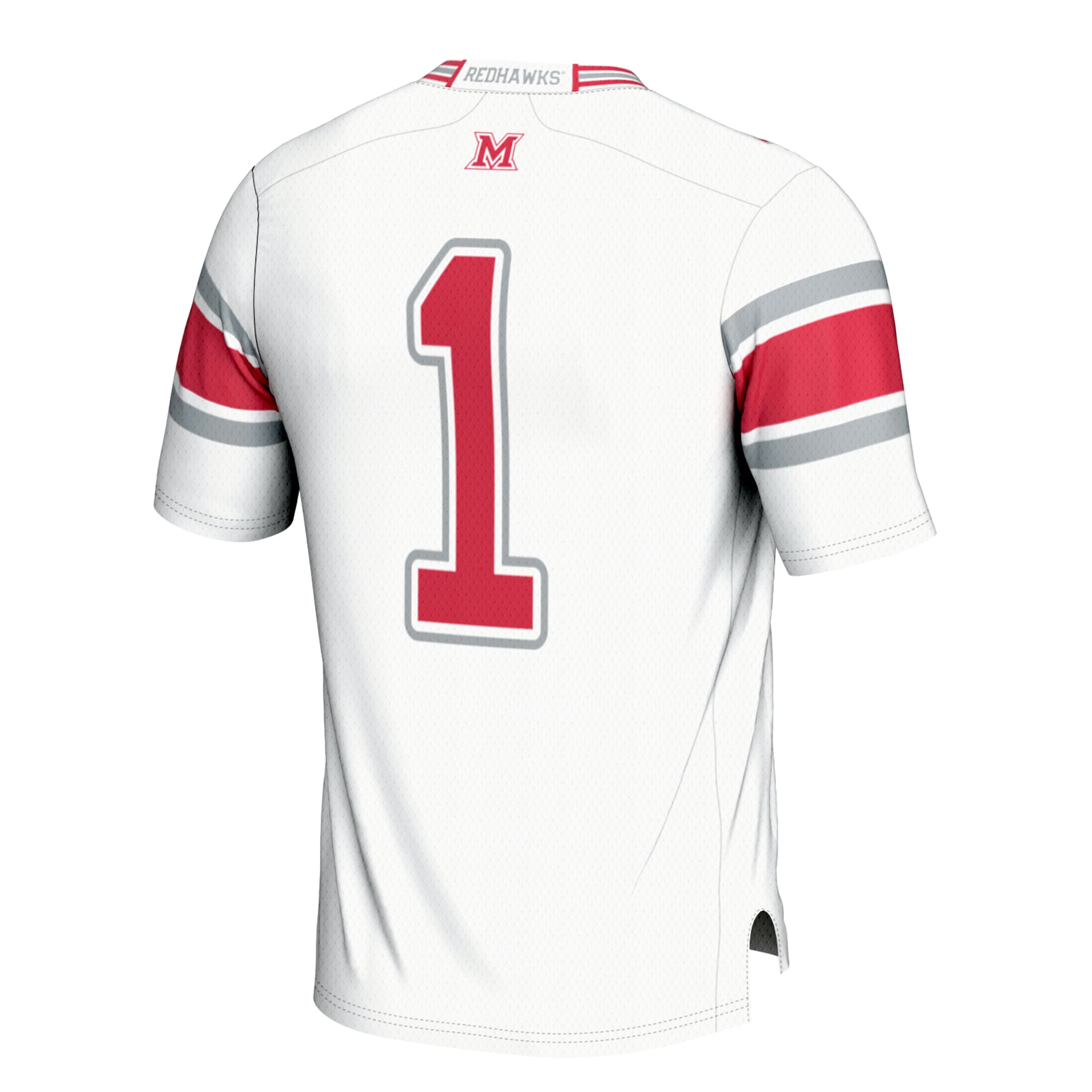 Youth #1 White Miami University RedHawks Football Jersey