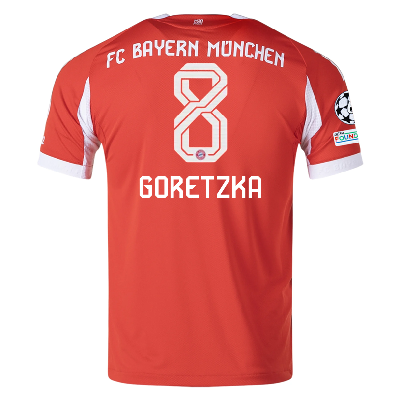Bayern Munich Goretzka 2025-2026 UCL Home Jersey – Authentic Shirt