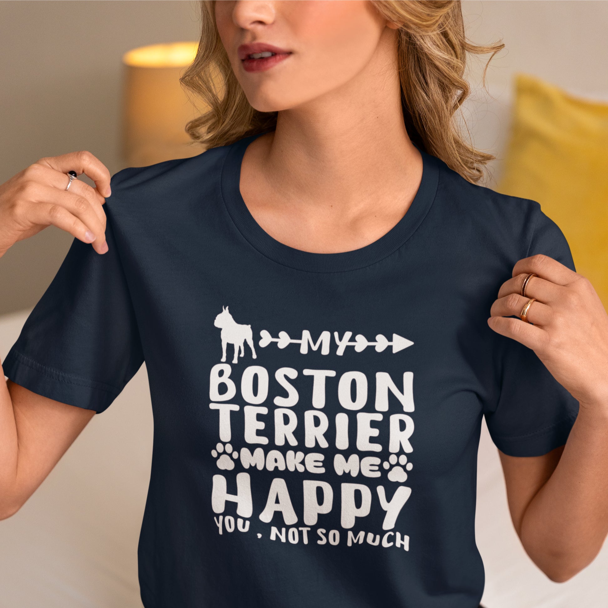 Premium Camila - Unisex Tshirts For Boston Terrier Lovers as a Gift