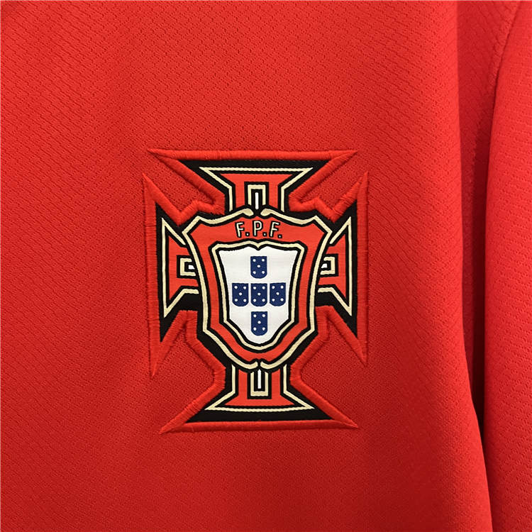 Official UEFA Euro 2024 Portugal Home Red Soccer Jersey Football Shirt