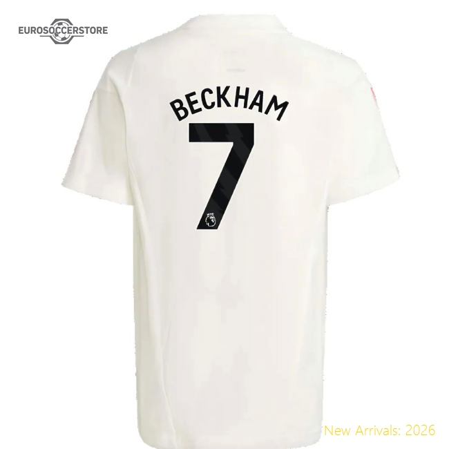 Soft Kids Man Utd Beckham Jersey 2023-2024 Flexible Climacool