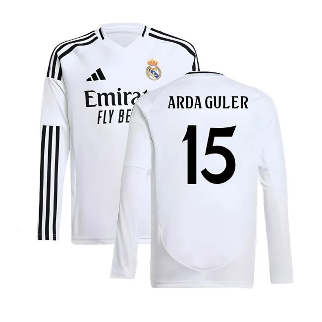 Arda Guler 15 Original Replica Real Madrid Home Supporter Kit for Kids