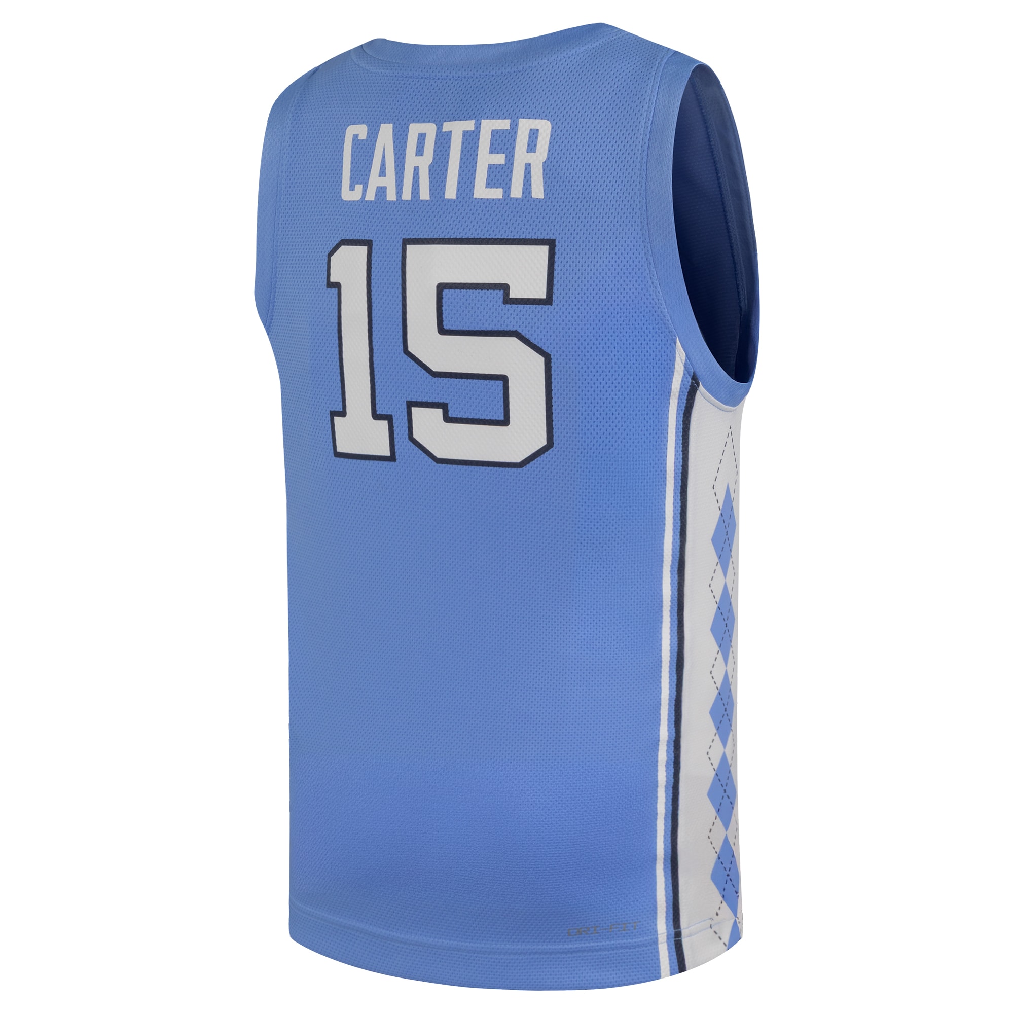 [NJP] Vince Carter North Carolina Tar Heels Youth Replica Basketball Jersey - Carolina Blue