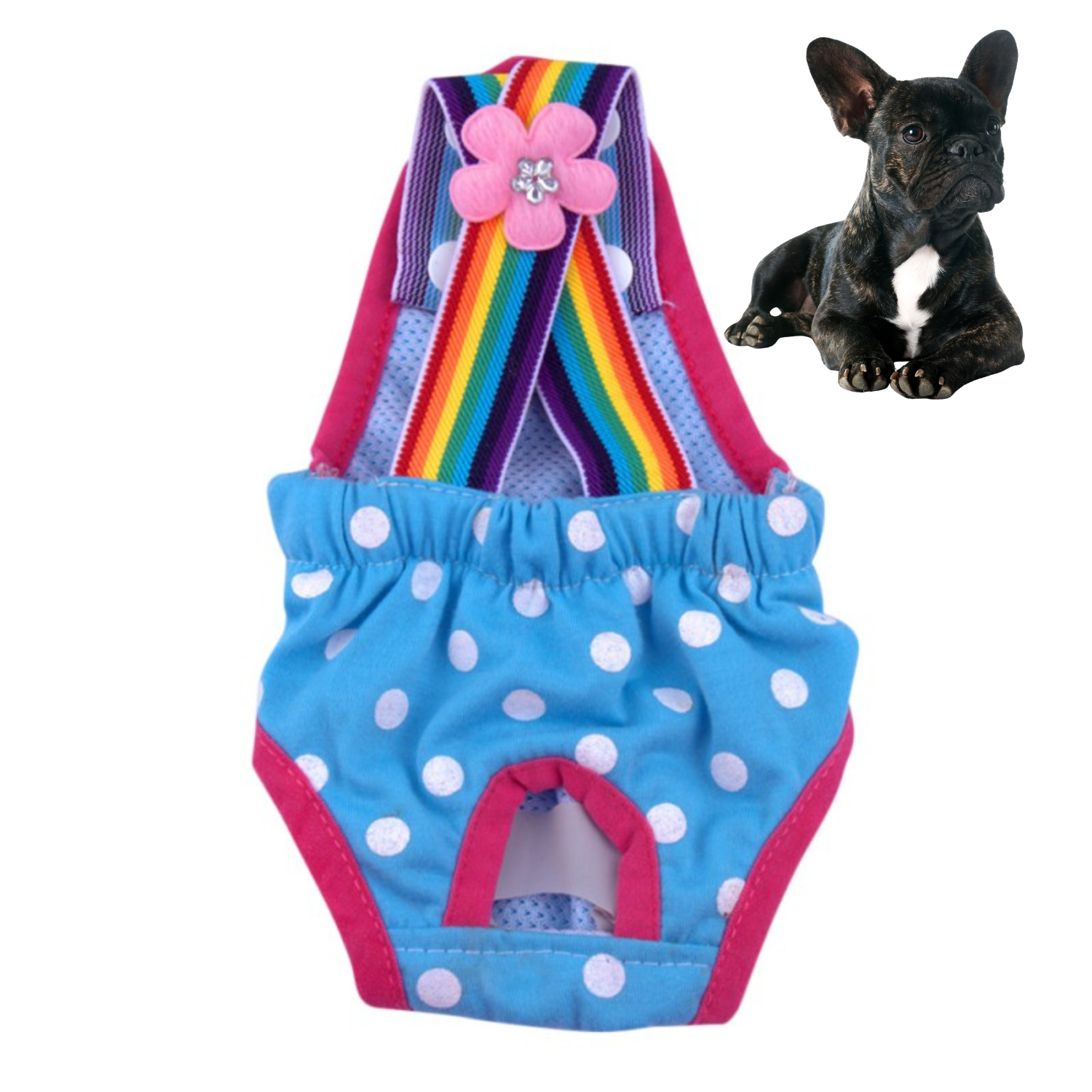 French Bulldog Eco Friendly Washable Frenchie Diapers For Heat Cycles Durable Dog Item