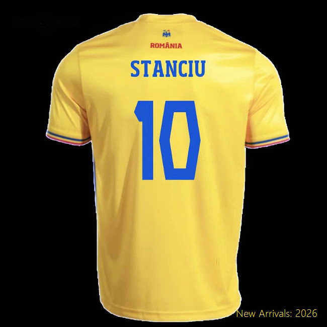 2025-2026 Romania Home Replica Shirt (Kids) (Stanciu 10)