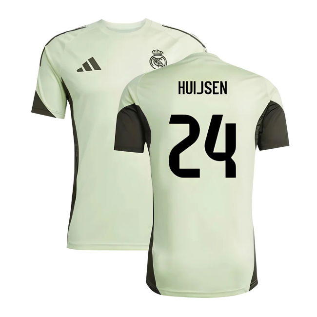2025-2026 Real Madrid Football Shirt (Almost Lime) Stretch Fabric