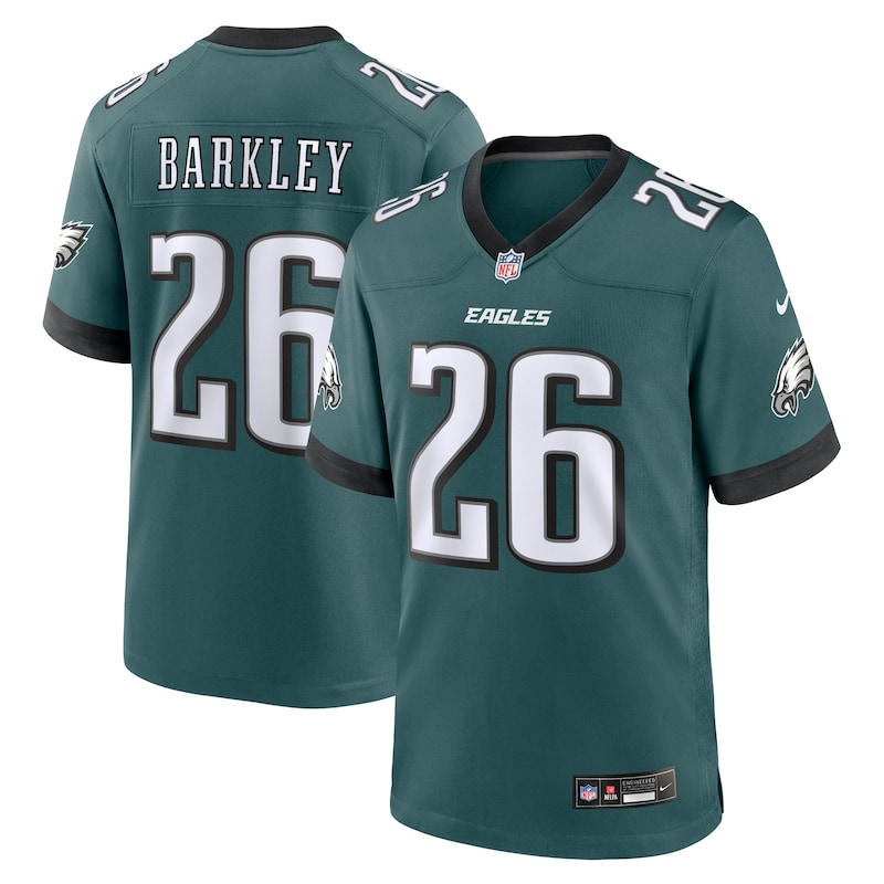 None Saquon Barkley PHI Eagles Retro High-Quality Jersey Game Day Wear