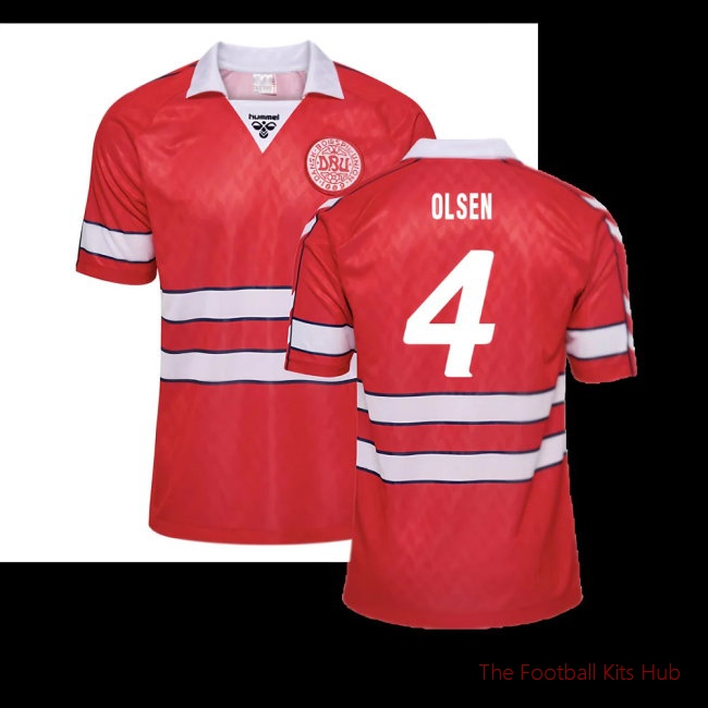 1988 Denmark Home Retro Shirt (Olsen 4)