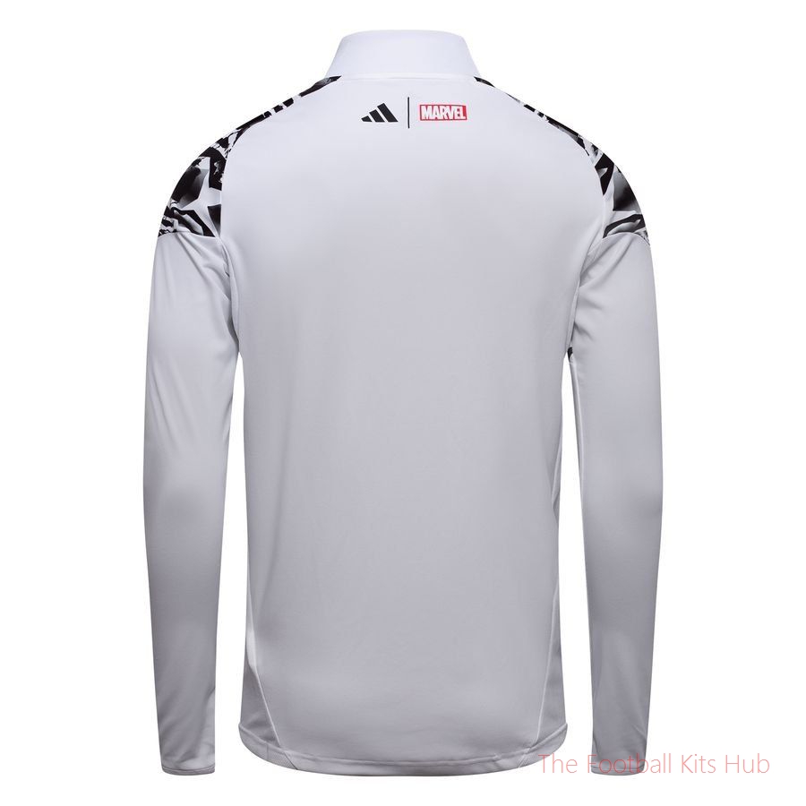 Real Madrid X Marvel Training Shirt Tiro 25 - White/Bold Gold Kids