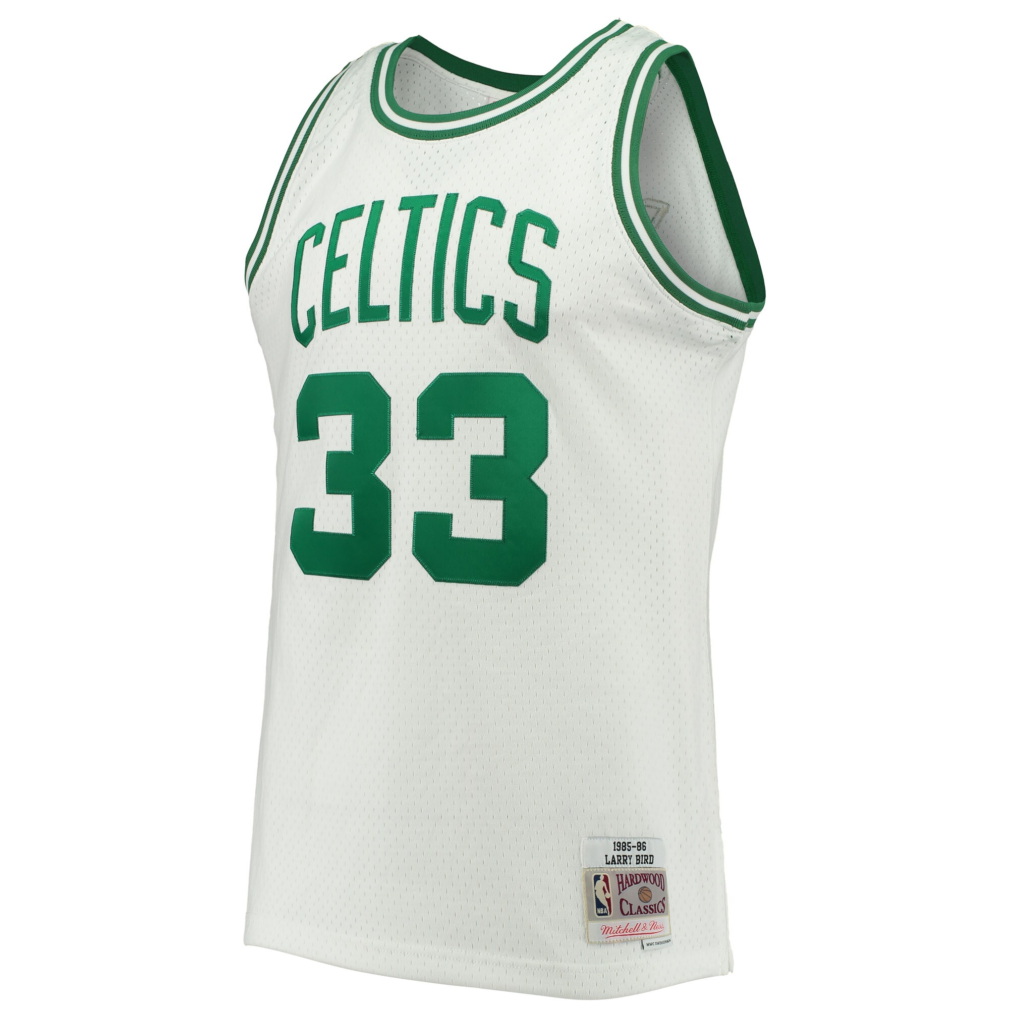 [LK] Larry Bird Boston Celtics Hardwood Classics 1985/86 Swingman Jersey - White
