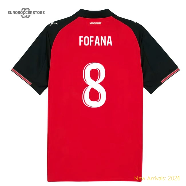 2025-2026 Stade Rennais Home Shirt (fofana 8) - Premium Collection