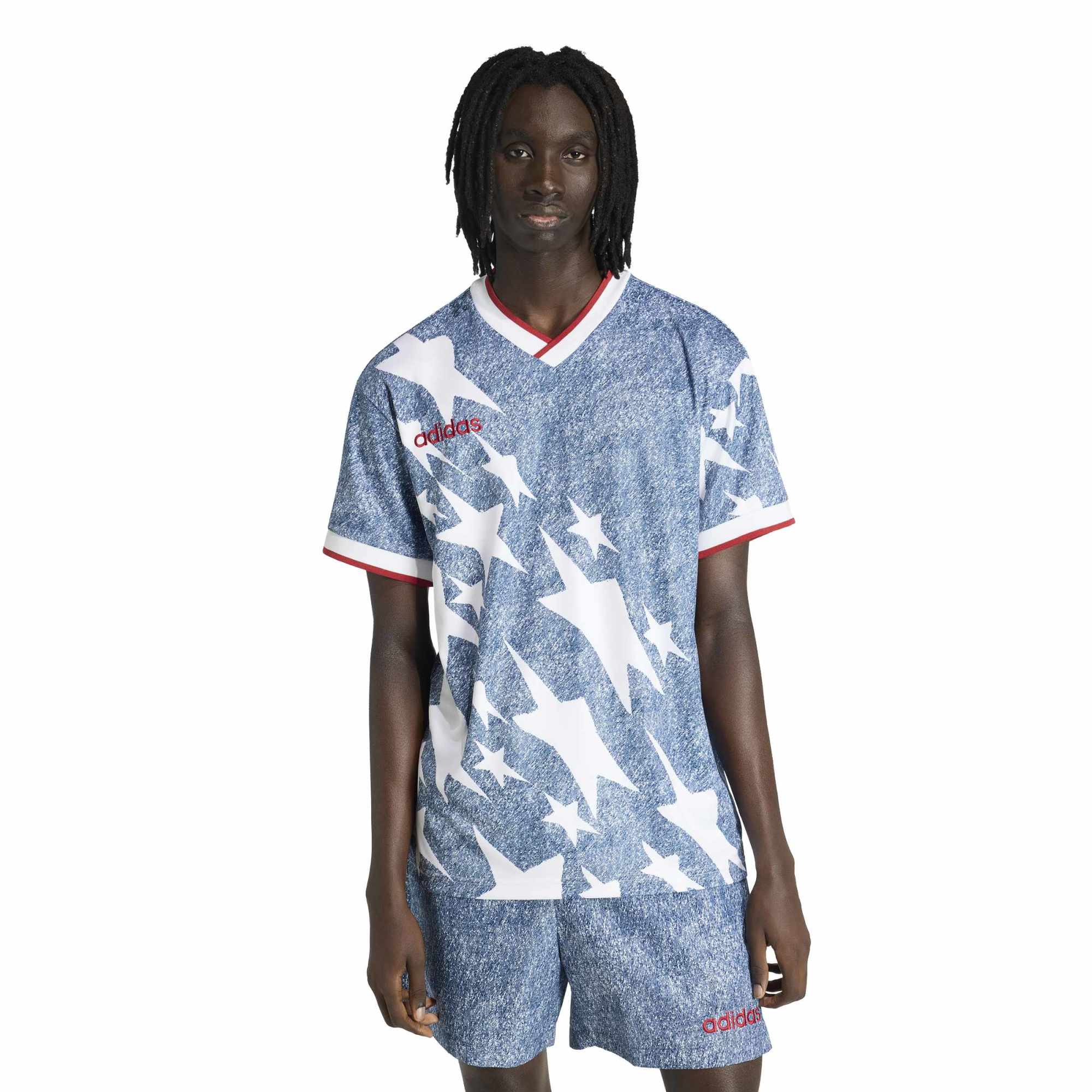 [ESK] Women's USA 1994 Denim Graphic Fashion Jersey - Blue