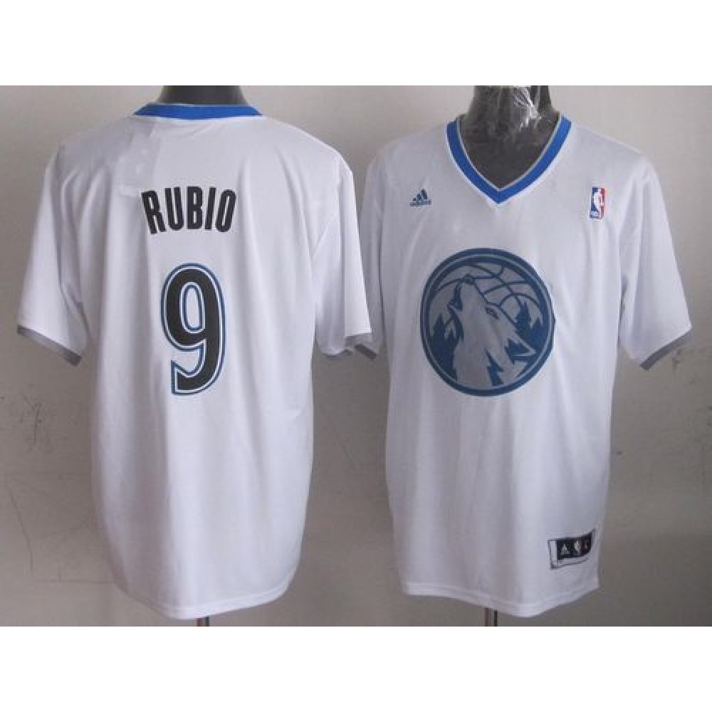 Cost-Effective Men's Timberwolves #9 Ricky White Basketball Jersey