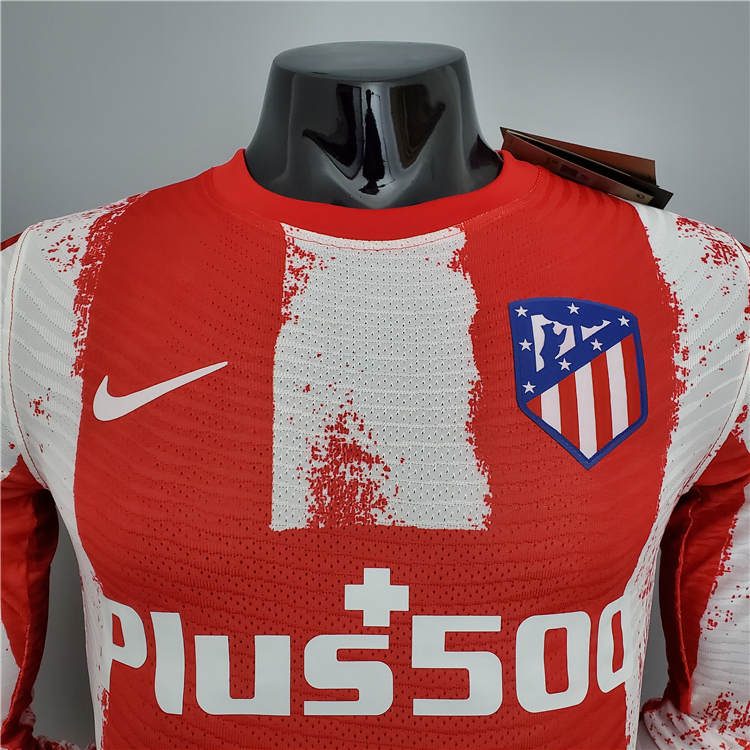 Moisture Wicking Atletico Madrid Soccer Jersey 21-22 Home RedWhite
