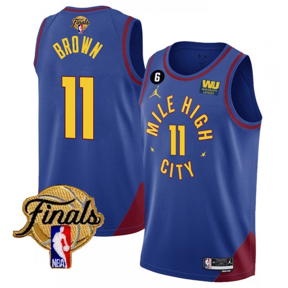 Durable 11 Denver Nuggets Jersey Blue - - NBA Collection
