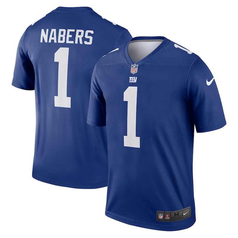 None Malik Nabers NY Giants Modern Officially Licensed Jersey