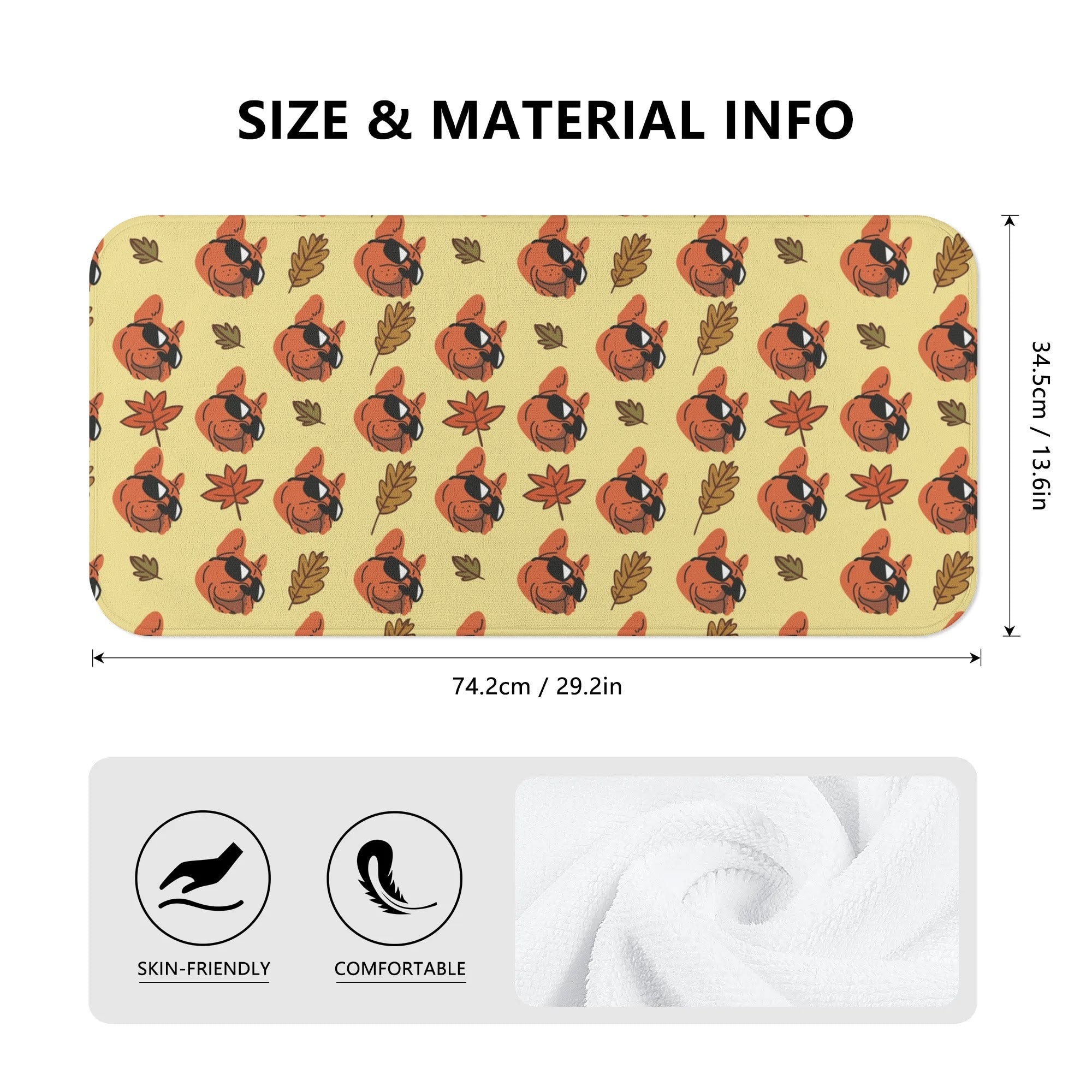 French Bulldog Ozzy Towel For Frenchie Lovers Practical Pet Supply