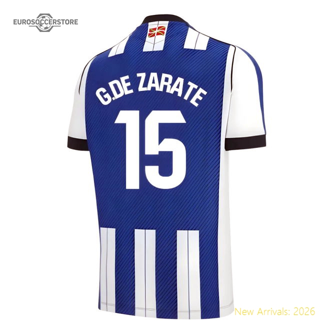 Elite Home Football Club G.de Zarate Jersey Durable Lightweight