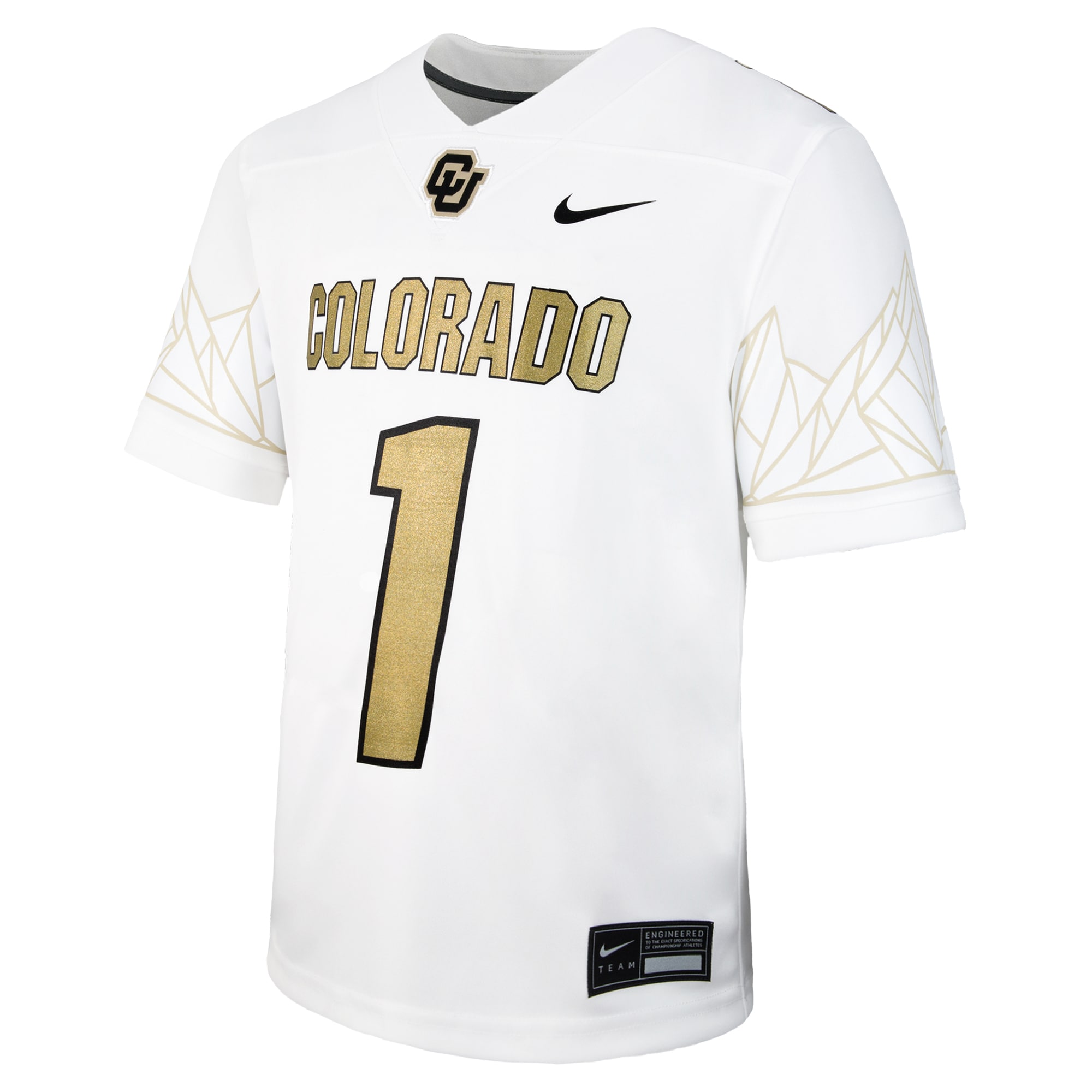 [Toddler] Colorado Buffaloes #1 Football Jersey - White | Stadium Series 2026/27
