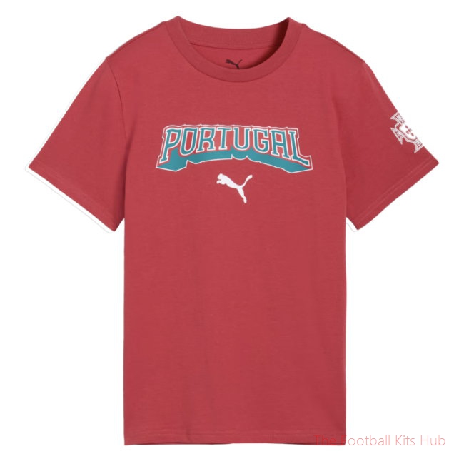 [SJH] 2026/27 Portugal FtblCulture Tee (Red) - Kids