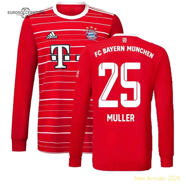 Bayern Munich Muller Home Replica Jersey Premium Fabric