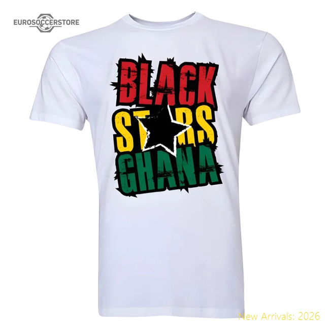 Ghana Black Stars T-Shirt (White)