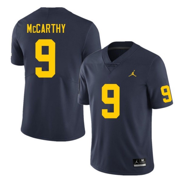 Men Michigan Wolverines Navy #9 Jordan Team Color Performance Football