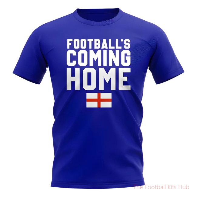 England Footballs Coming Home T-Shirt (Royal)